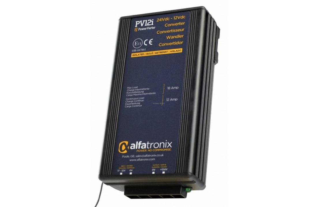 24 VDC zu 12 VDC Wandler isoliert