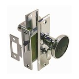 Cabindoor - Set chiavistello da infilare con pulsante di rotazione