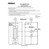 Cabindoor - Set chiavistello da infilare con pulsante di rotazione