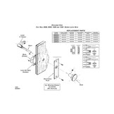 Cabindoor - Rim Latch Set met Flush Strike