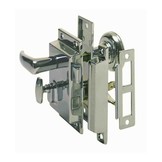 Cabindoor - Rim Lock Set (Lever and Knob, key lockable)