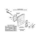 Cabindoor - Set di blocco del cerchione (leva e pomello, chiave bloccabile)