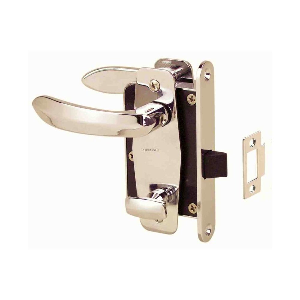Cabindoor - Compact Mortise Latch Set with Handles, door-latch