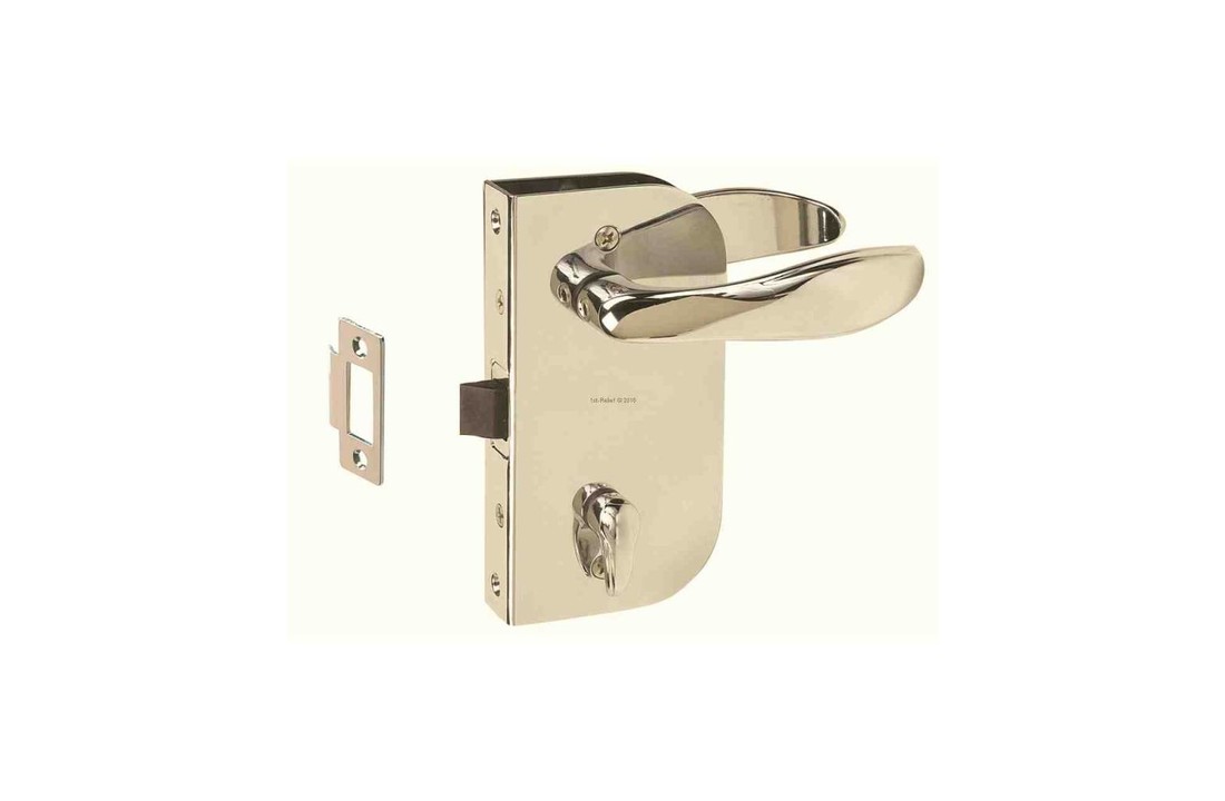 Cabindoor - Set scrocco a filo con maniglie, pomello scrocco porta