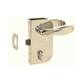 Cabindoor - Set scrocco a filo con maniglie, pomello scrocco porta