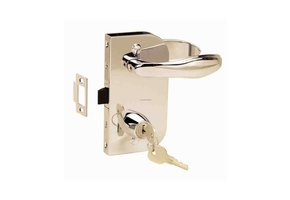 Cabindoor - Flush lock set met handgrepen