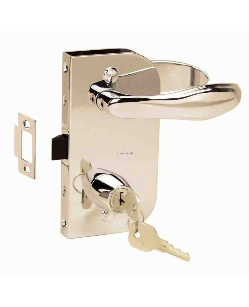 Cabindoor - Set serratura a filo con maniglie, serratura a chiave -  1st-Relief