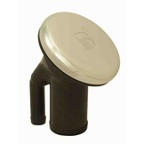 Gasoline-filler pipe with ratcheting seal and vacuum relief / over pressure relief (VOPR)