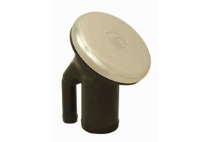 Gasoline-filler pipe with ratcheting seal