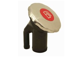 Gasoline-filler pipe with ratcheting seal