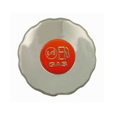 Tubo di rifornimento benzina con guarnizione a cricchetto, inserto metallico con codice colore e scarico del vuoto / scarico della sovrapressione (VOPR)