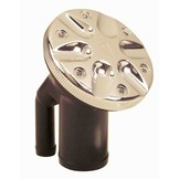 Gasoline-filler pipe with ratcheting seal and vacuum relief / over pressure relief (VOPR)