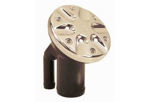 Gasoline-filler pipe with ratcheting seal