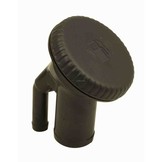 Gasoline-filler pipe with ratcheting seal and vacuum relief / over pressure relief (VOPR)