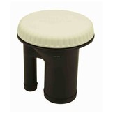 Gasoline-filler pipe with ratcheting seal and vacuum relief / over pressure relief (VOPR)