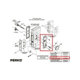 Cabindoor - Piastra bocchetta di ricambio con chiavi per serratura da infilare