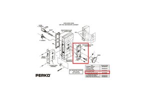 Cabindoor - Piastra bocchetta di ricambio con chiavi