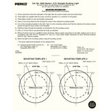 Éclairage d'étrave et d'ancre à DEL de conception droite ou coudée