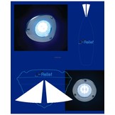 LED ship's bow and anchor light in straight or angled design