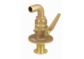 Sea cock curved - ball-valve