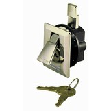Stylish Flush Lock with 2 keys, chrome plated in perfect appearance