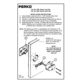 Serrure encastrée élégante avec 2 clés, chromée en apparence parfaite