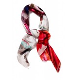 Coco Lee Tomorrow is today, Red printed scarf