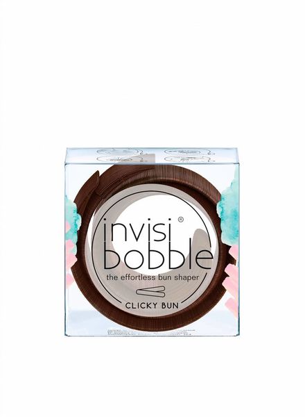 invisibobble® CLICKY BUN Pretzel Brown