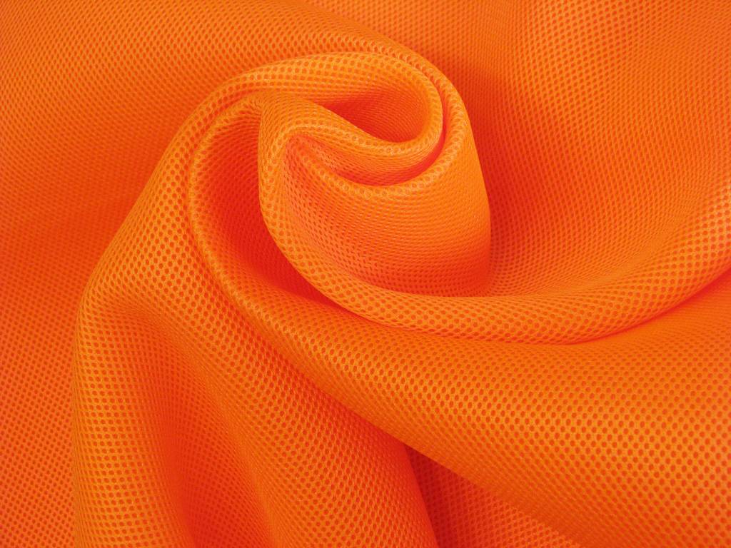 Lasagroom Air Mesh Tissu néon orange 4 mm - OEKO-TEX® STANDARD 100
