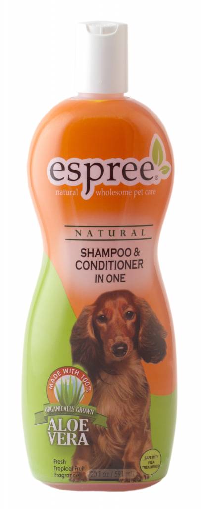 Espree Espree 2-in-1 Dog Shampoo – Natural Cleaning & Conditioning with Aloe Vera and Jojoba Oil