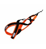 LASALINE LasaLine Weight Pulling Dog Harness, X - Back Style for Canicross, Bike, Sled, Scooter, Bike-, Ski-Joring, Jogging,... in neon orange/black - Copy