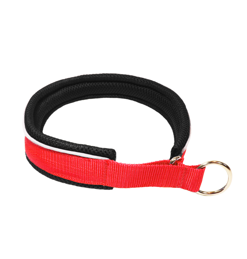 Northern Howl Halsband mit Zugstopp Rot/Schwarz