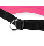 LASALINE Mains-libres chien marchant Courir jogging Ceinture - noir néon rose