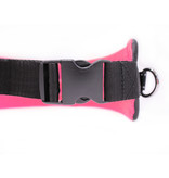 LASALINE Handsfree Dog Walking Running Jogging Waist Belt -  black neonpink