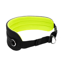 LASALINE Handsfree Dog Walking Running Jogging Waist Belt - neon yellow