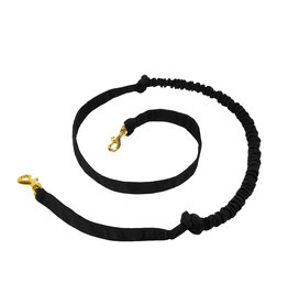 LasaLine Hands free Dog Joring Leash -2 Carabiners -black - FBA