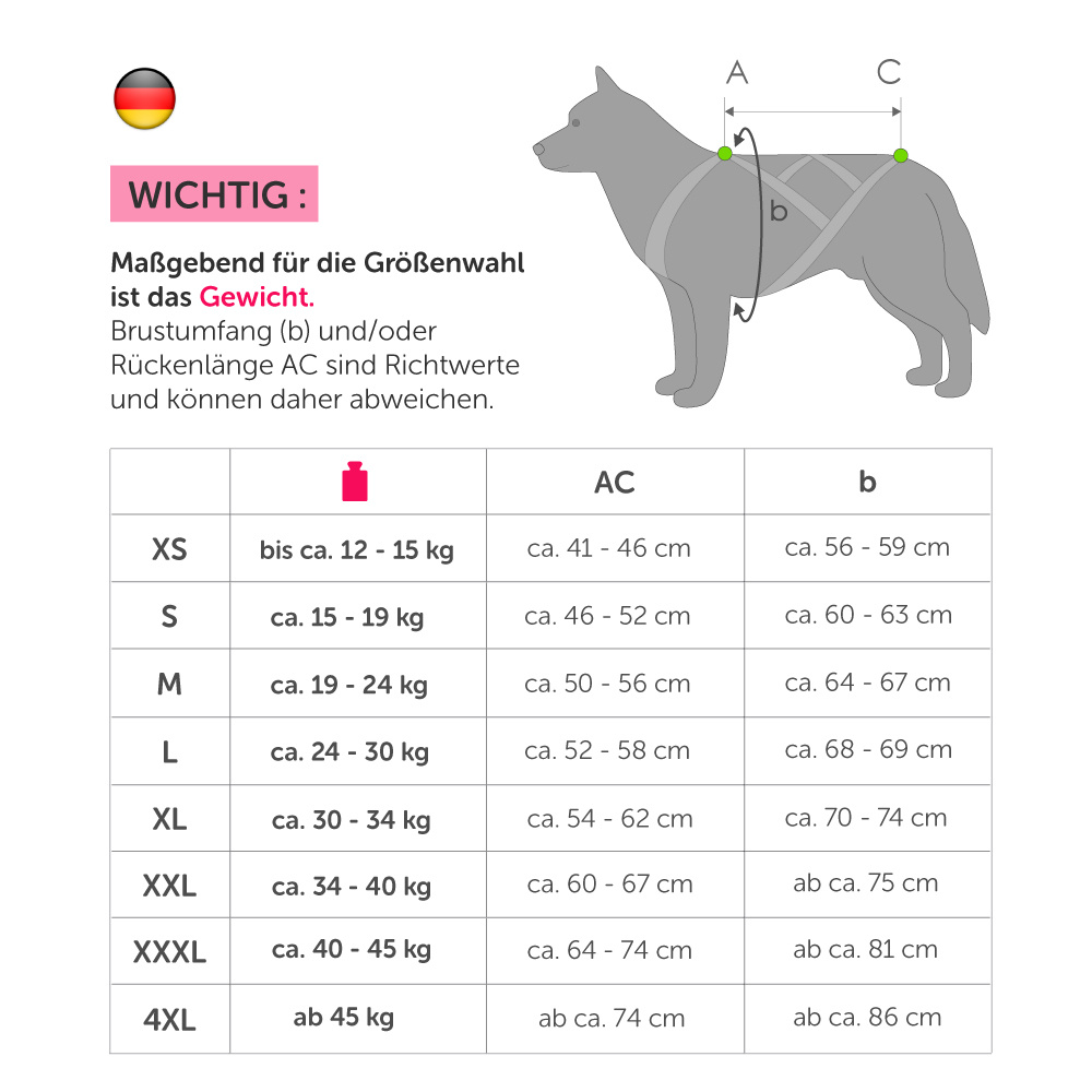 LASALINE LasaLine Hunde Zuggeschirr X Back Style inkl.  Zug-Jöringleine für Canicross Bike- Ski-Jöring Scooter Schlitten - Schwarz-Neongelb