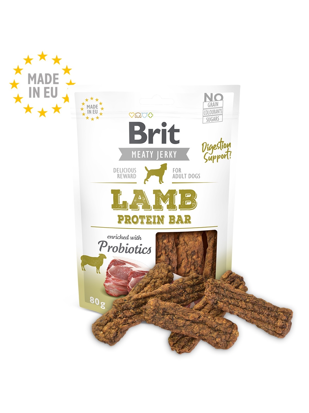 Brit Hundefutter Brit Jerky Snack–Lamb Protein bar