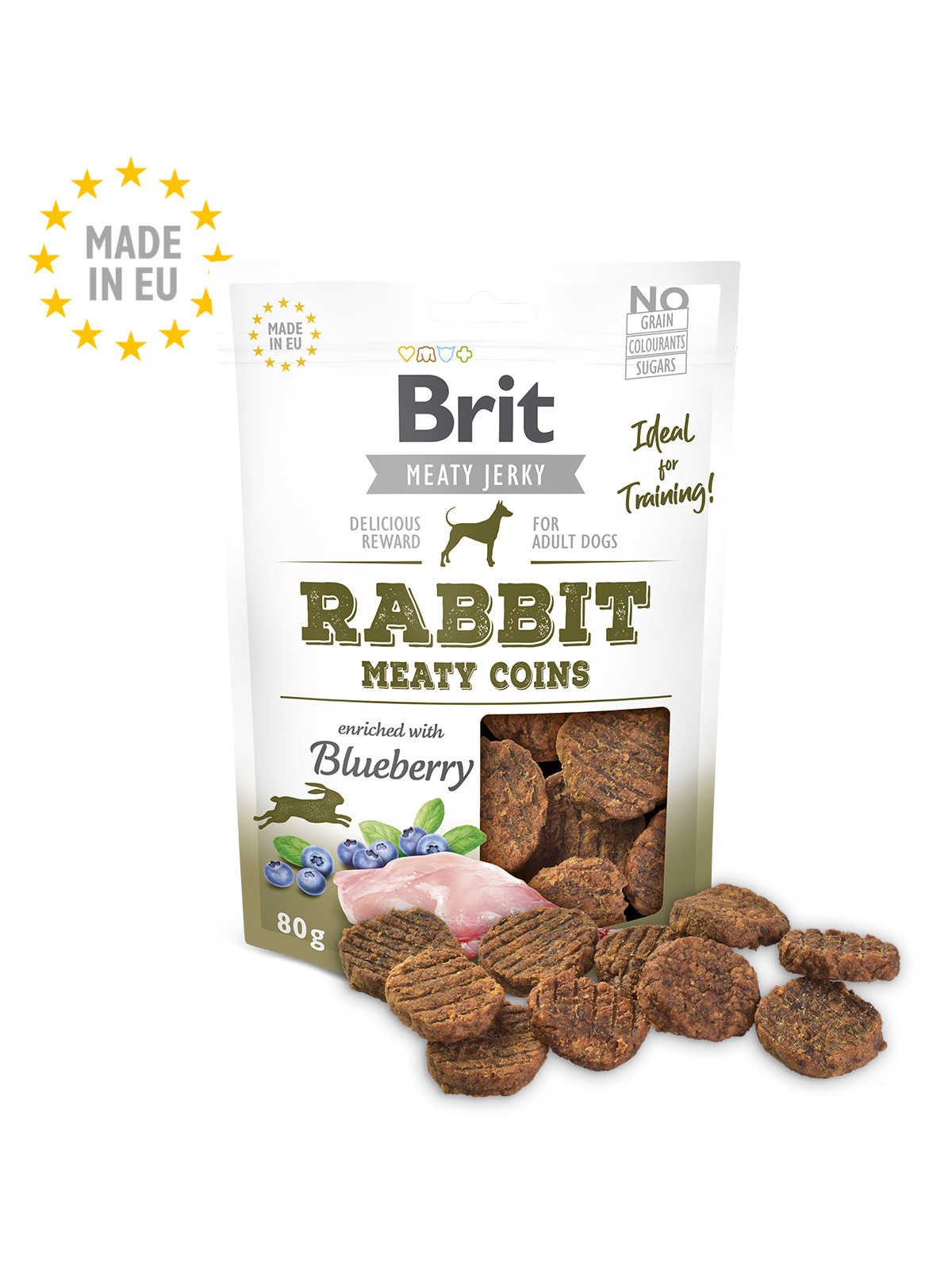 Brit Hundefutter Brit Jerky Snack – Rabbit Meaty coins