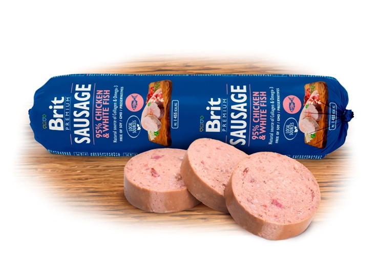 Brit Hundefutter Brit Premium Sausage Chicken  & White Fish