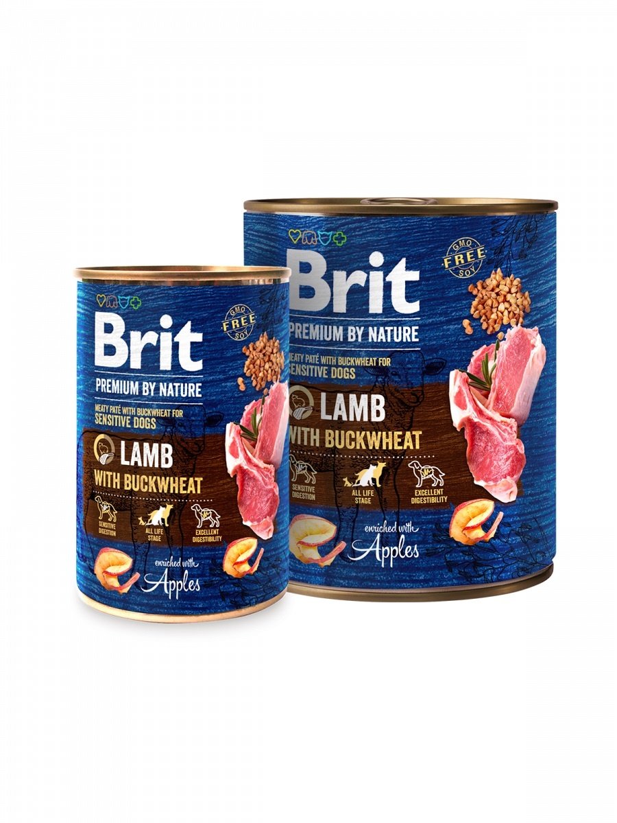 Brit Hundefutter Brit Premium by Nature Lamb with Buckwheat, Lamm mit Buchweizen