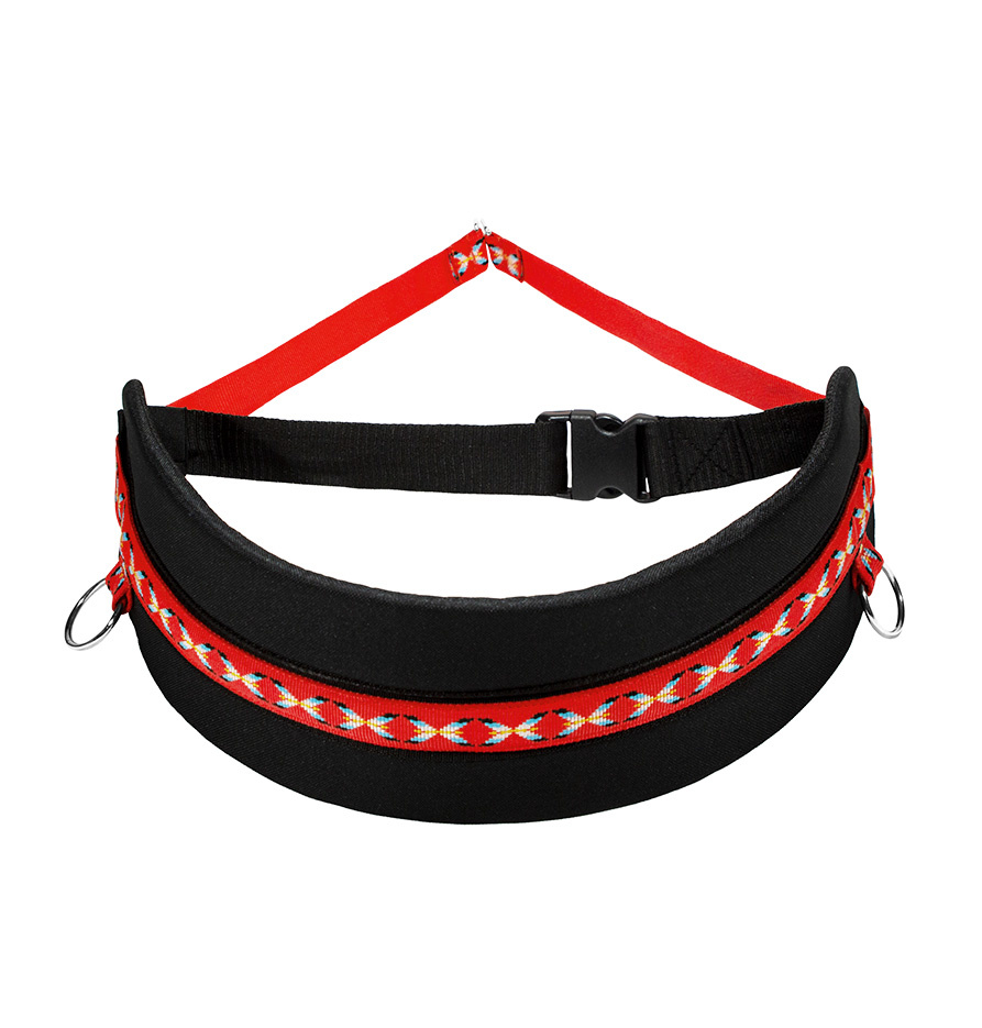 Ceinture ventrale rouge avec laisse canicross pour chiens 20/40 kg Friends  On Tour