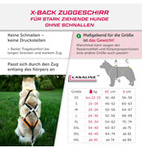 LASALINE LASALINE Harnais de Traction X-Back  Pour Chien - en rose néon