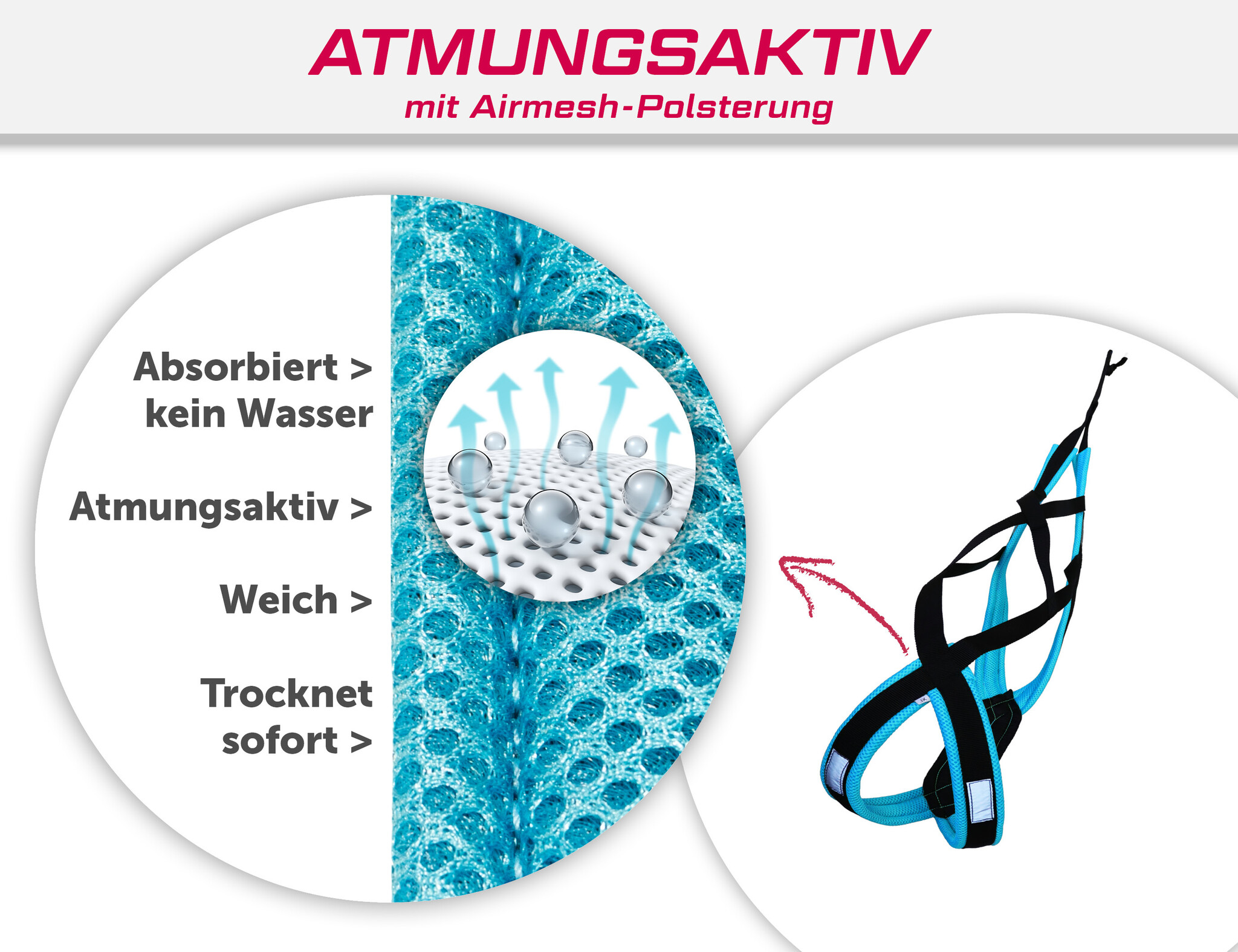 LASALINE Zuggeschirr für Hunde X-Back für Canicross Scooter Bikejöring Schlitten