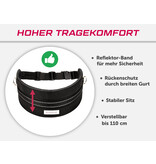 LASALINE LASALINE Handsfree Dog Walking Running Jogging Waist Belt -  black Pedding/ black with reflectors