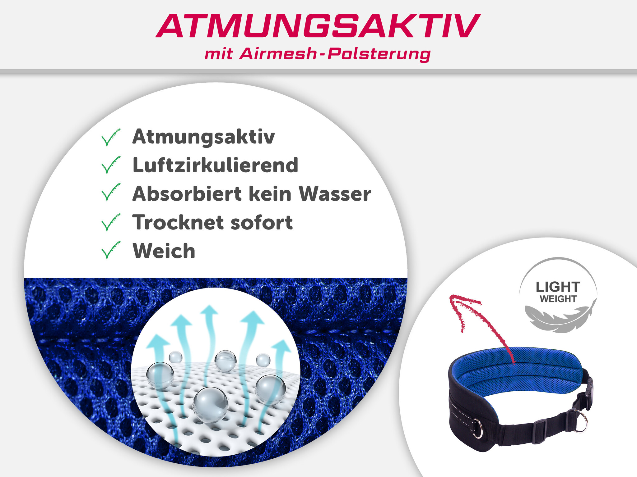 LASALINE LasaLine Canicross Jogging und Laufgürtel mit Reflektoren in Schwarz Dunkelblau