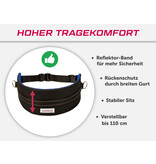 LASALINE LasaLine Canicross Jogging und Laufgürtel mit Reflektoren in Schwarz Dunkelblau