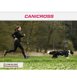 LASALINE Mains-libres chien marchant Courir jogging Ceinture - bleu foncé Pedding / noir avec réflecteurs