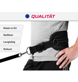 LASALINE Handsfree Dog Walking Running Jogging Waist Belt -  black neonpink