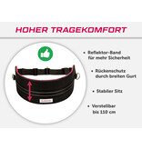 LASALINE Handsfree Dog Walking Running Jogging Waist Belt -  black neonpink